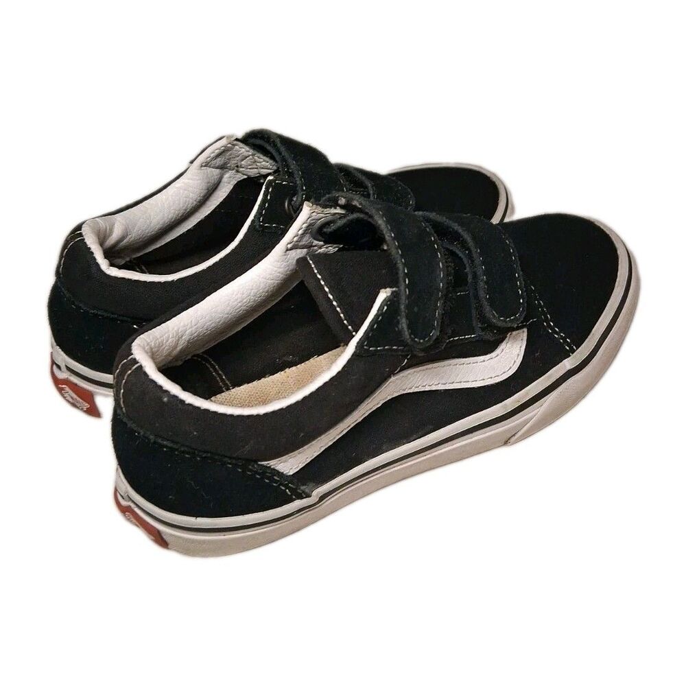 Vans Baby Old Skool Low Top Suede Black Sneaker Shoes Size US 1